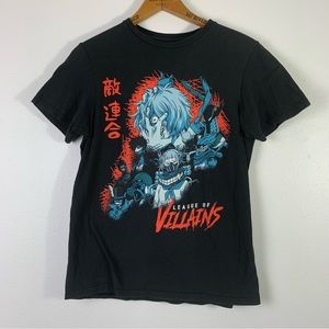 My Hero Academia League of Villains Black T-shirt Size Small Funimation Animatio